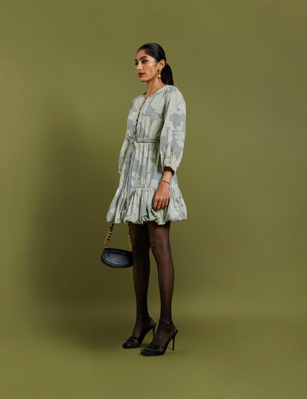 MONA DRESS - BROKEN LINES