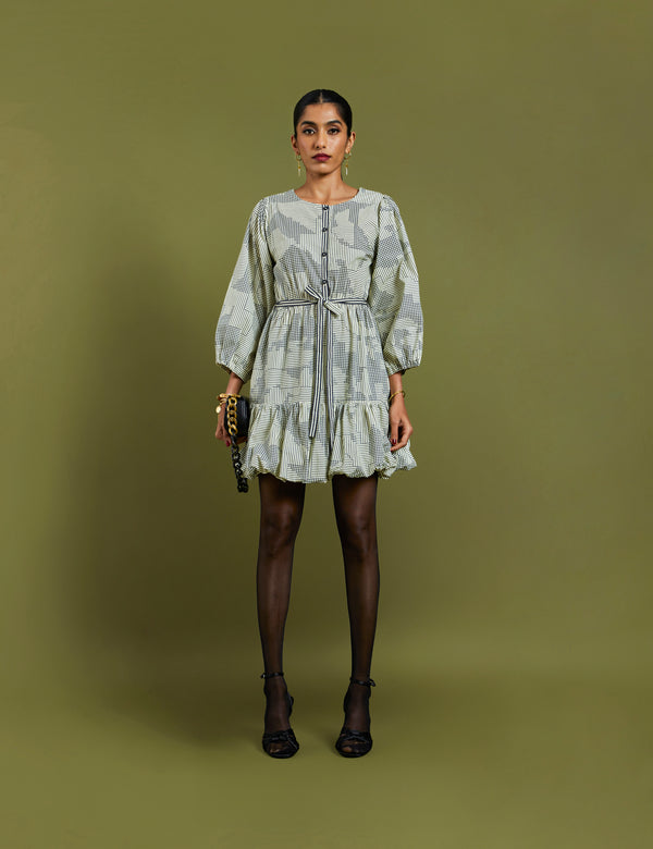 MONA DRESS - BROKEN LINES