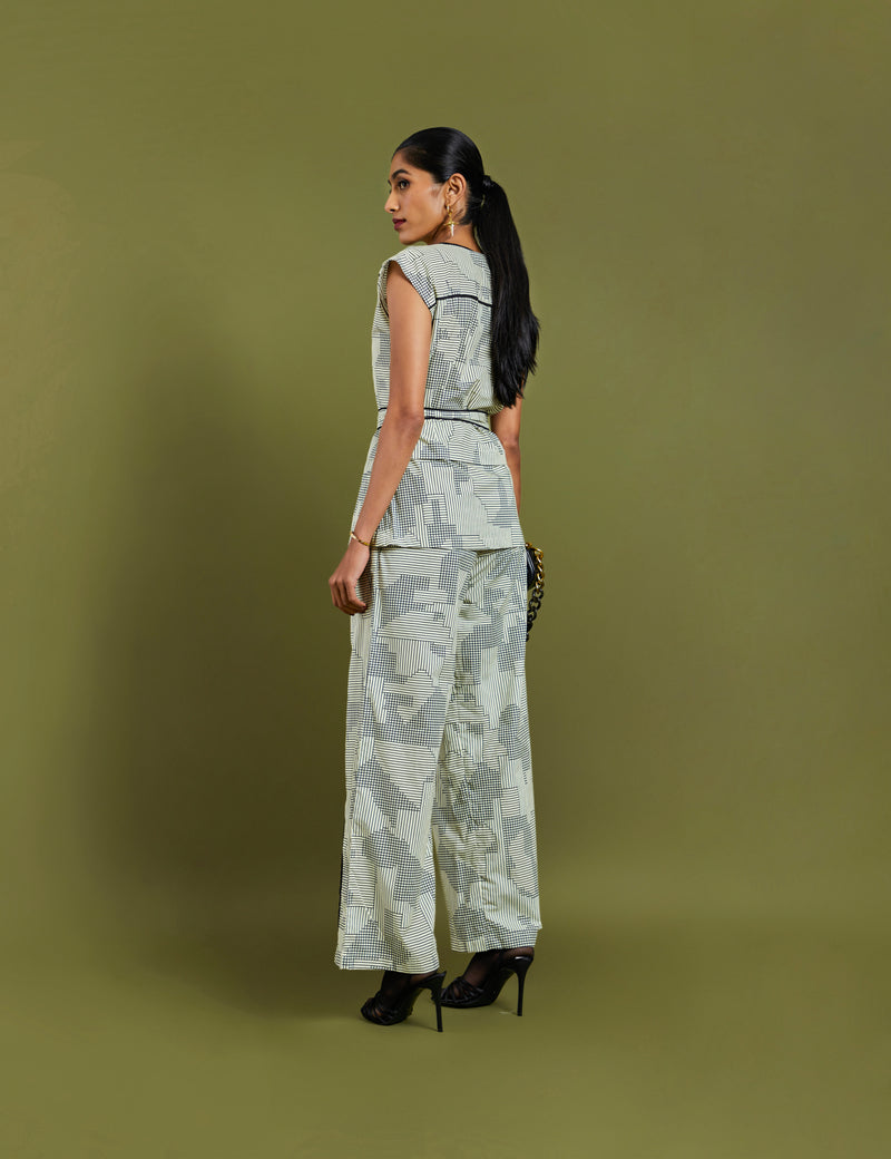 SIKO TOP - BROKEN LINES