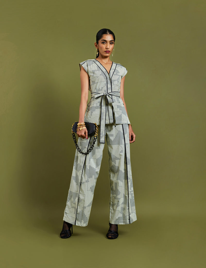 SIKO TOP - BROKEN LINES