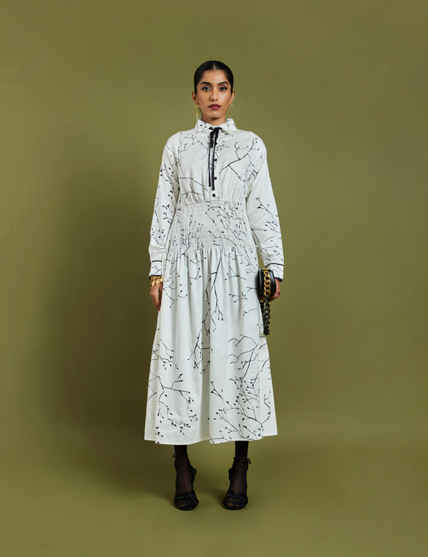 VARI DRESS - OFF WHITE