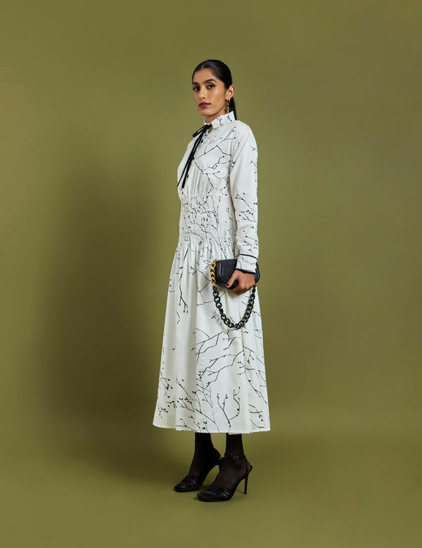 VARI DRESS - OFF WHITE