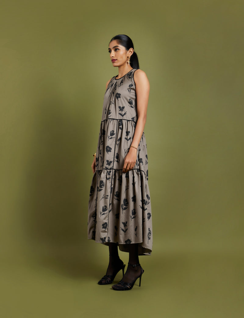 KENITH DRESS - ASH GREY