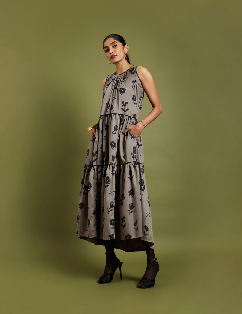 KENITH DRESS - ASH GREY