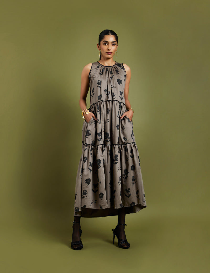 KENITH DRESS - ASH GREY