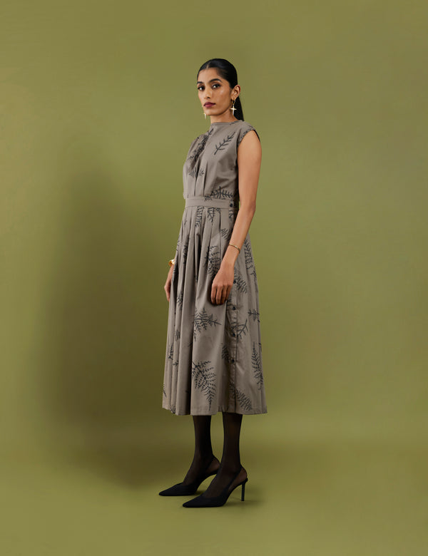 GOLD DRESS - ASH GREY