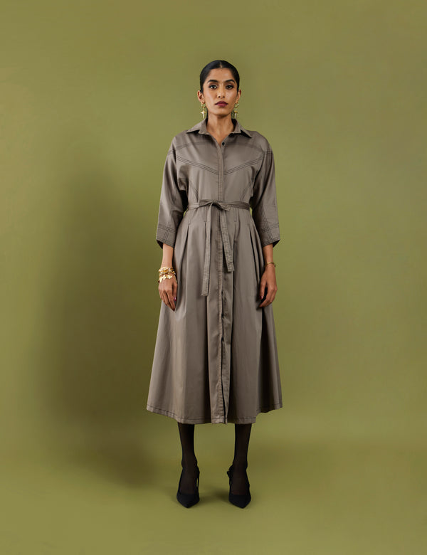 COMET DRESS - ASH GREY