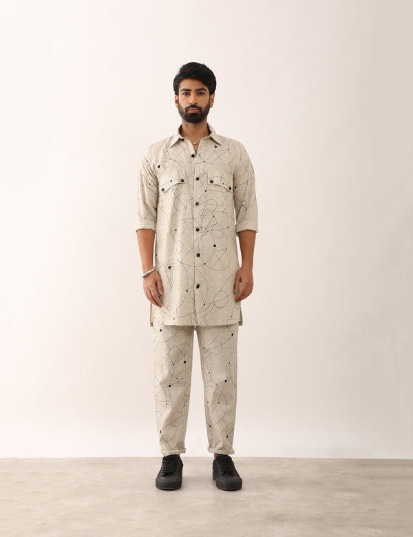 KABIR COSMOS SHIRT- IVORY