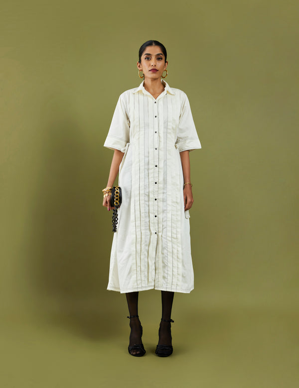 SONNET DRESS  - OFF WHITE