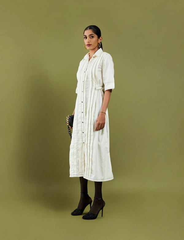 SONNET DRESS  - OFF WHITE