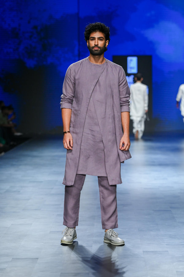 HARSH KURTA SET - PURPLE