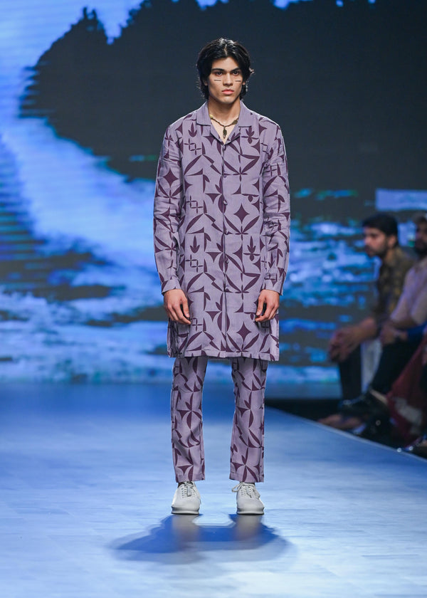 DARSHAN STENCIL LOOK - PURPLE