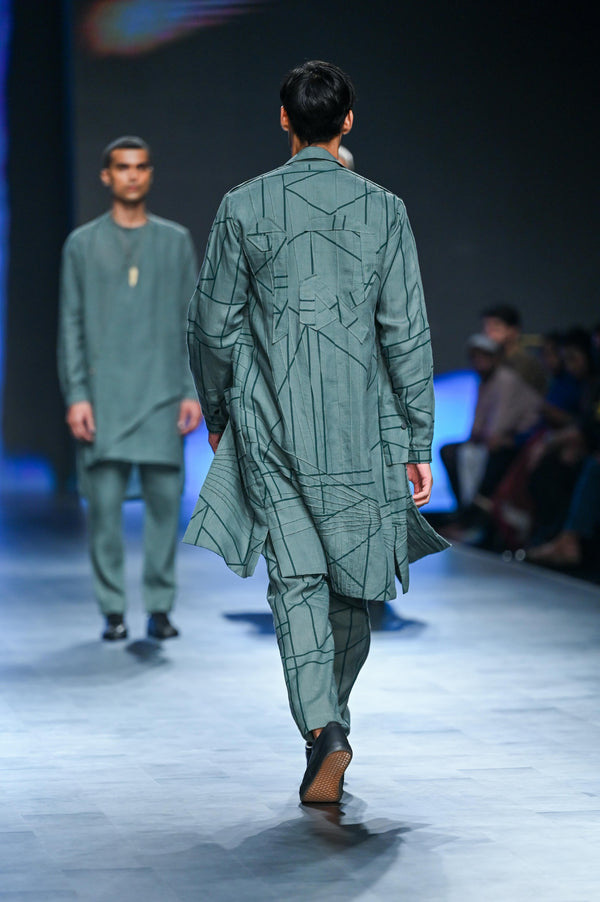 DHANUSH LOOK - GREEN