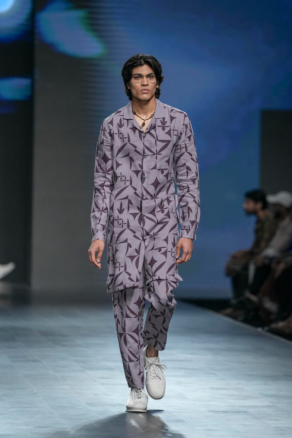 DARSHAN STENCIL LOOK - PURPLE