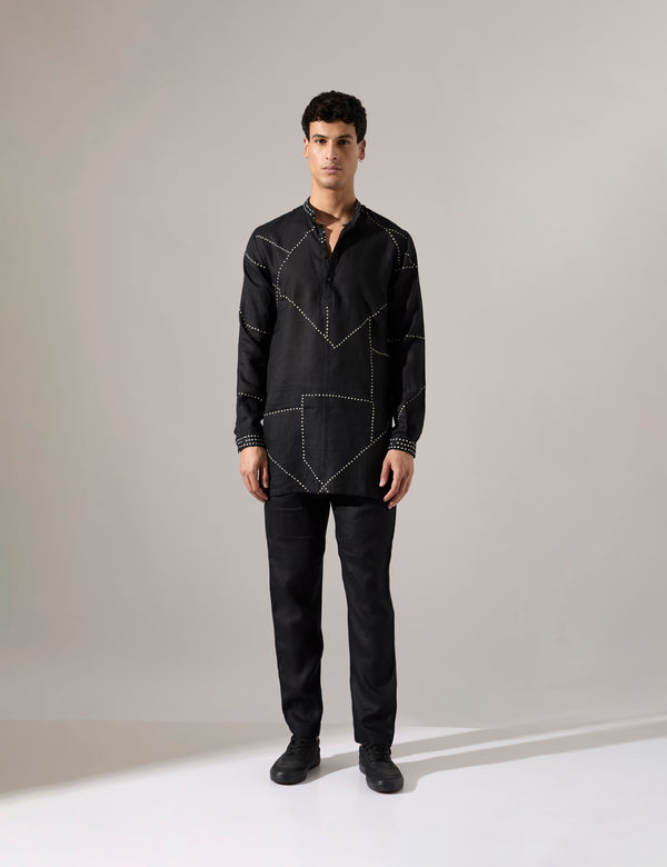Daniel Riplee Kurta Set - Black