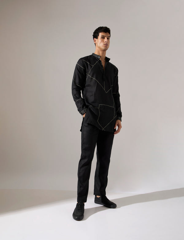 Daniel Riplee Kurta Set - Black