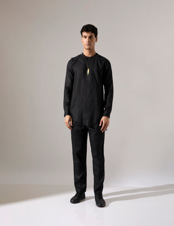Leo Kurta Set - Black