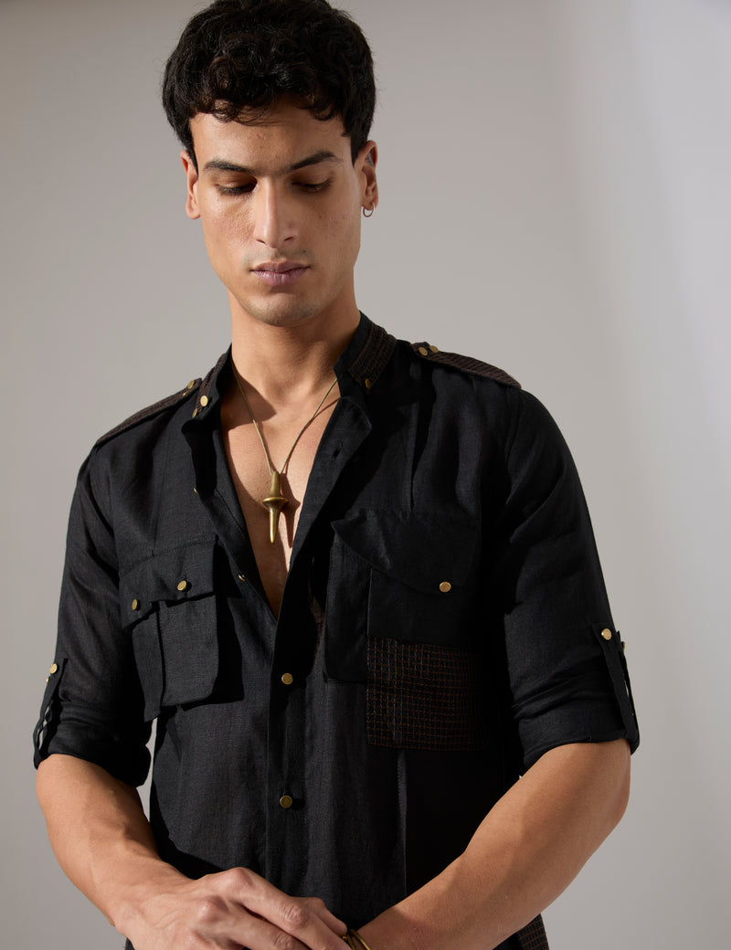 Aaron Kurta Set - Black