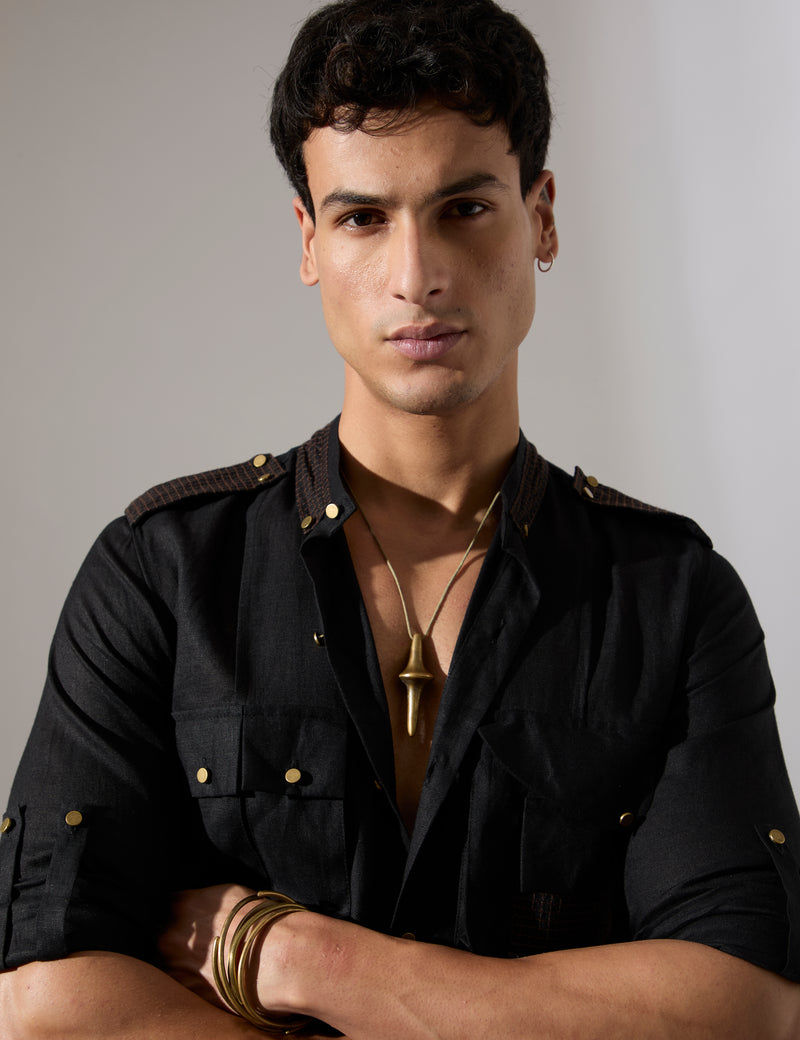 Aaron Kurta Set - Black