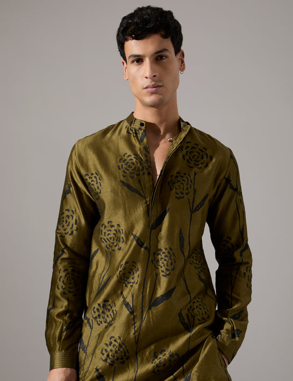 James Estate Kurta Set - Olive