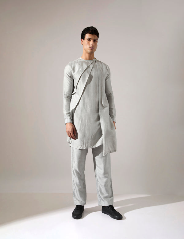 Dorian Kurta Set - Grey