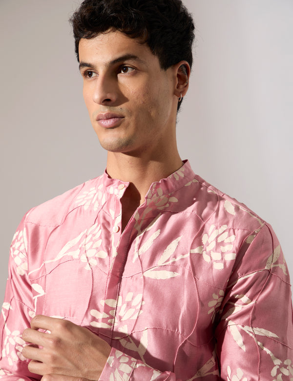 Quentin Paradise Kurta Set - Pink