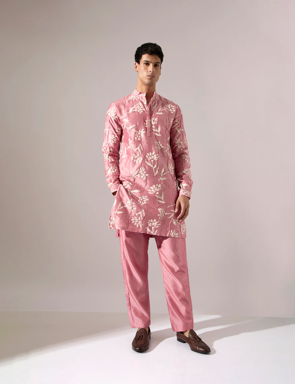 Quentin Paradise Kurta Set - Pink