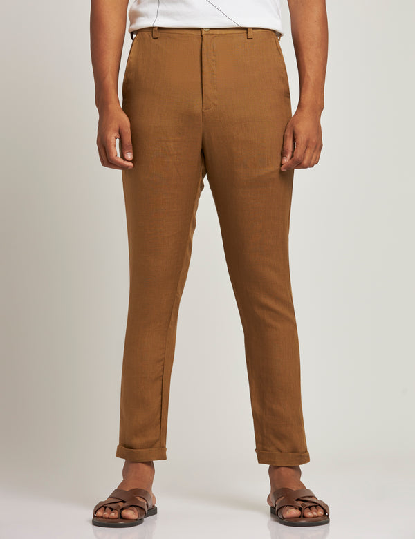TOCO - TROUSER - GOLDEN BROWN