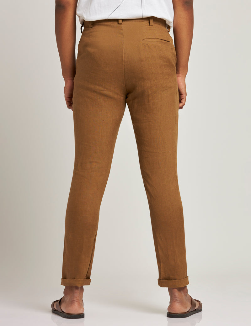 TOCO - TROUSER - GOLDEN BROWN