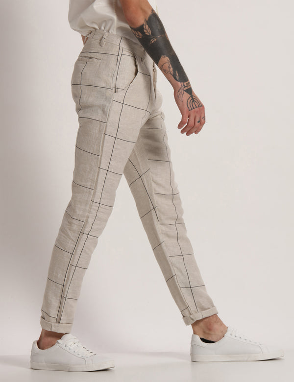 TOCO PRINTED TROUSER - IVORY