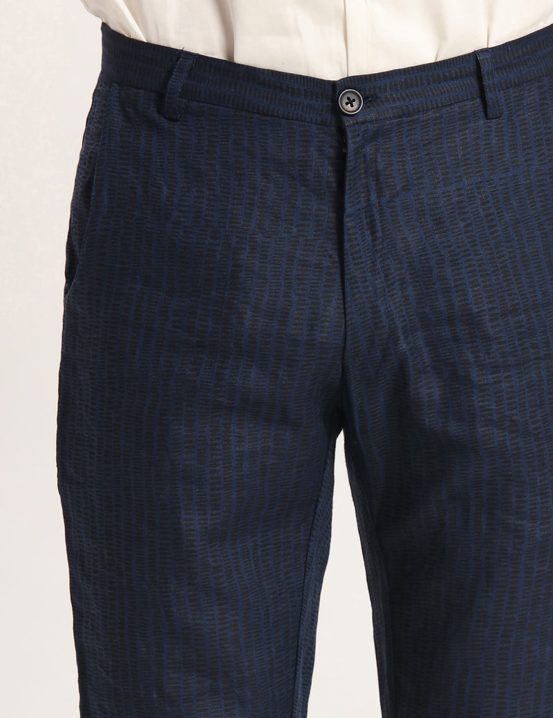 TOCO PRINTED TROUSER - BLUE