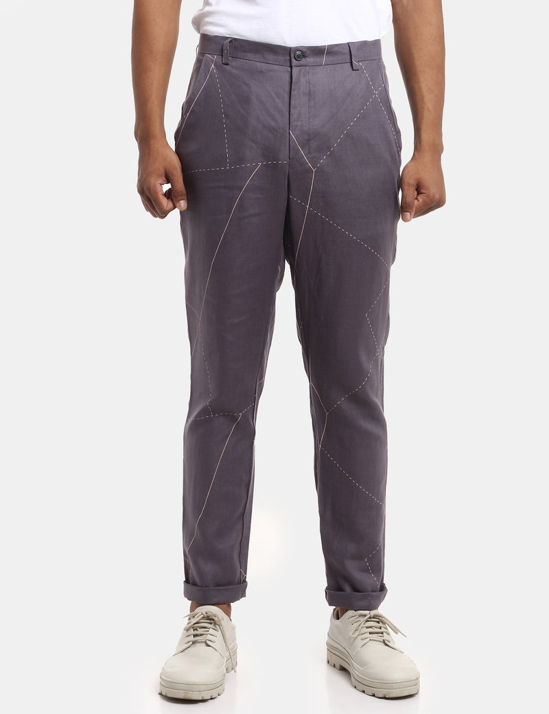 Toco - Trouser - Lines - Grey