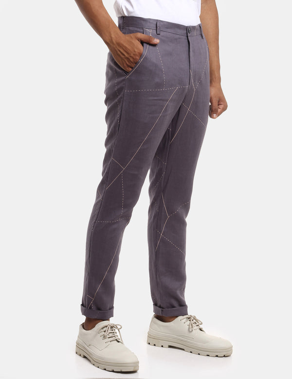 Toco - Trouser - Lines - Grey